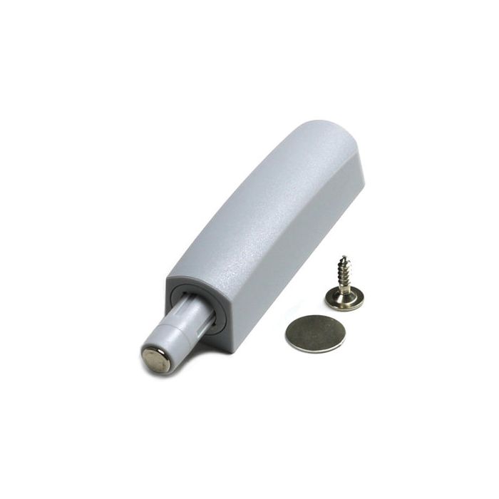 Druksnapper met magneet kort, grijs main product photo