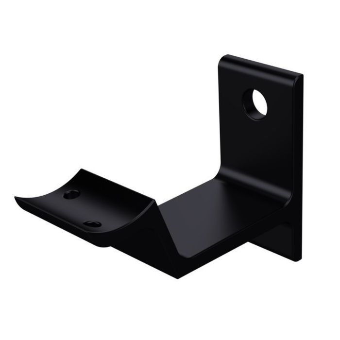 Leuninghouder zwart, keilbout bevestiging main product photo