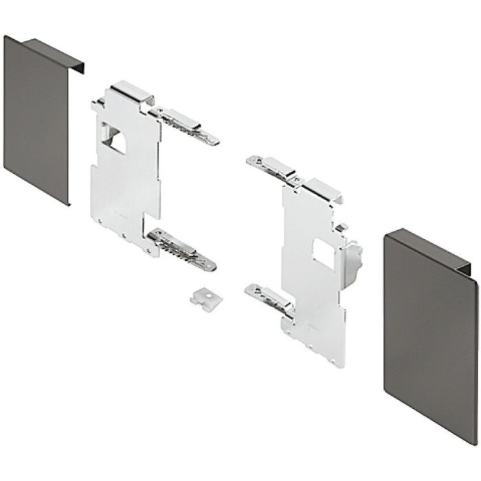 Fronthouderset voor Lade 106 mm Carbonzwart main product photo