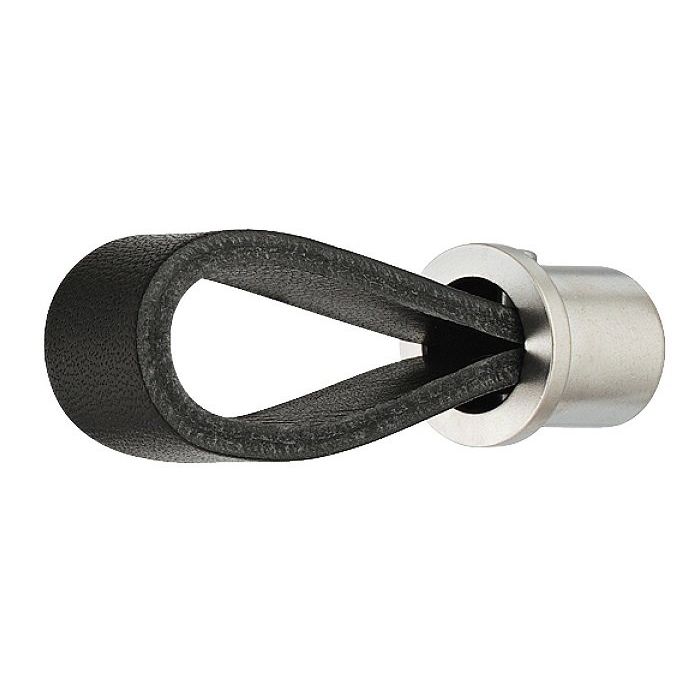 Lederen meubelgreep zwart main product photo