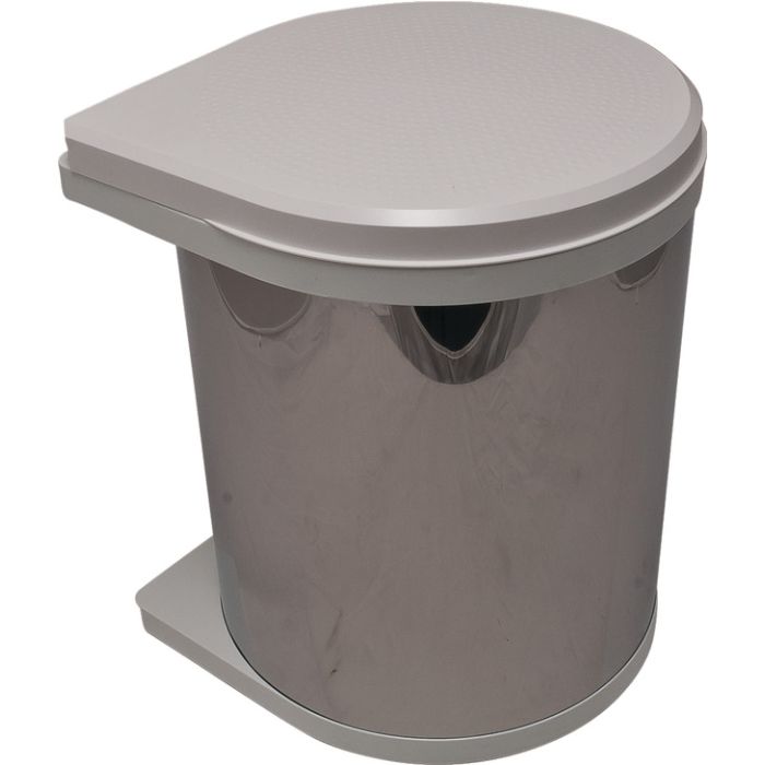 Afvalbak achter draaideur 15L RVS, kastbreedte 400 mm main product photo