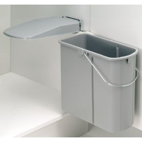 Afvalbak achter draaideur 19L grijs, kastbreedte 450 mm